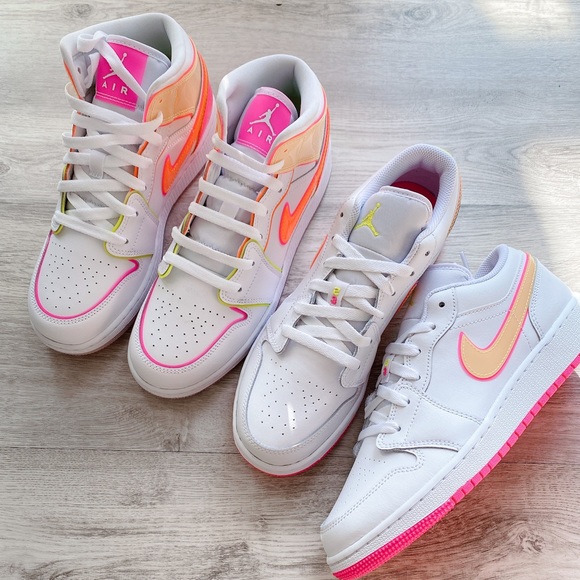 jordan aj 1 mid glow